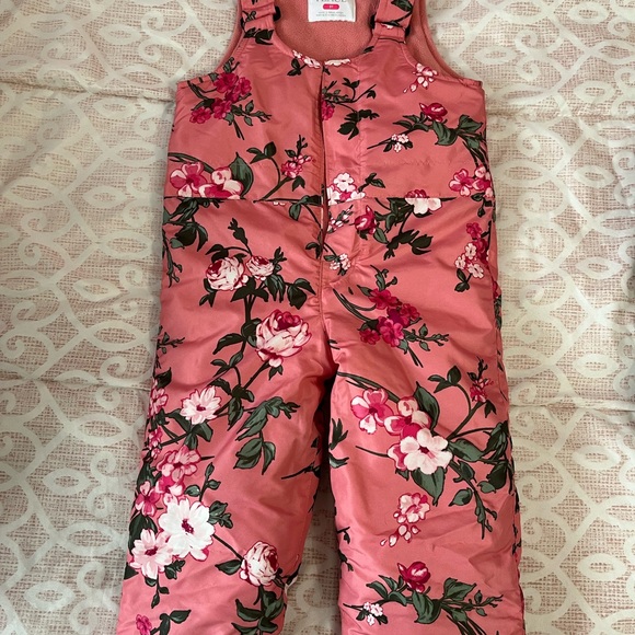 The Children's Place Pink Floral Puffer Jacket - Picture 3 of 4